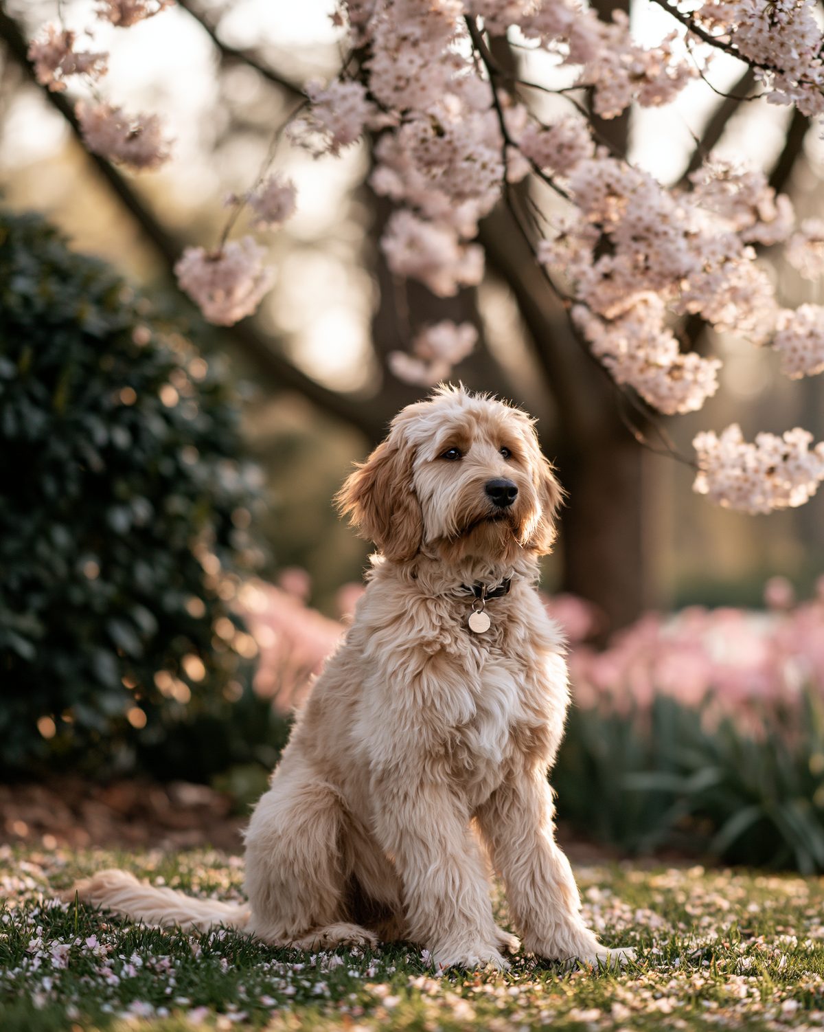 Willow, our cream goldendoodle dam